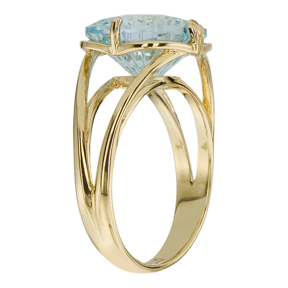 Кольцо. Голубой топаз. Арт.1672Т из золота 585 пробы