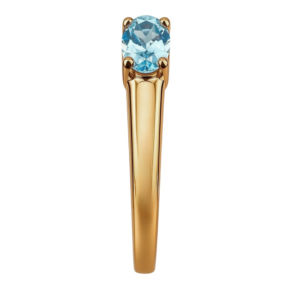 Кольцо. Голубой топаз. Арт.2502Т из золота 585 пробы