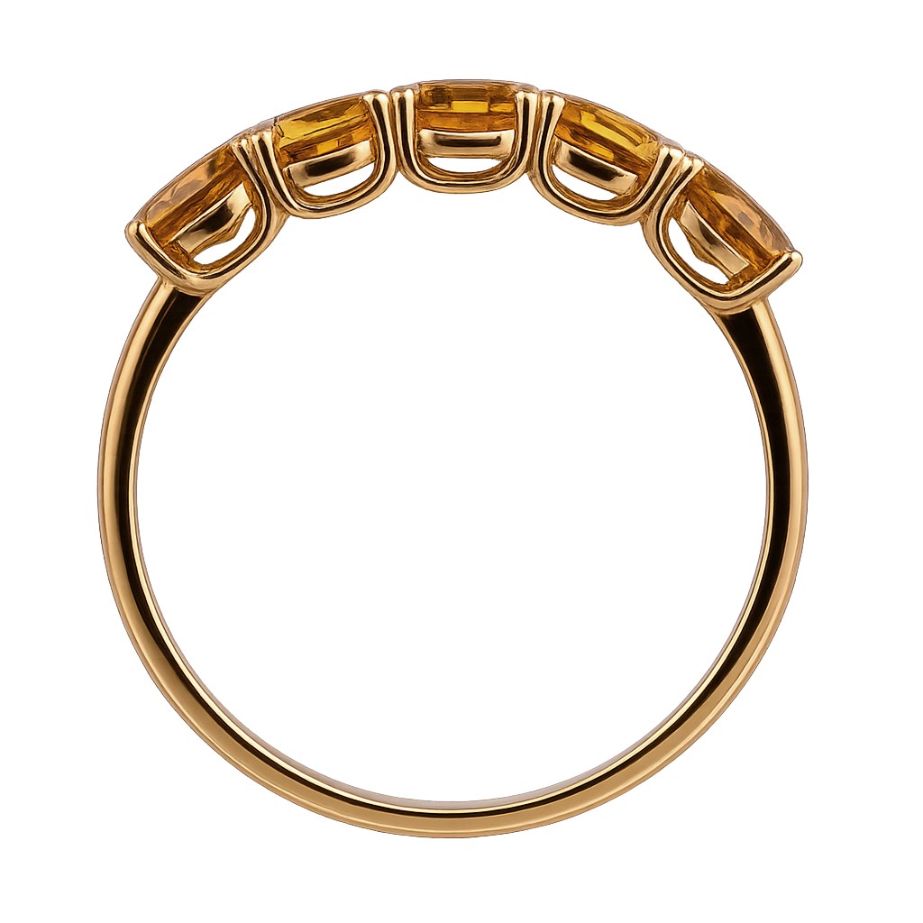 Кольцо. Цитрин. Арт.2532Ц из золота 585 пробы