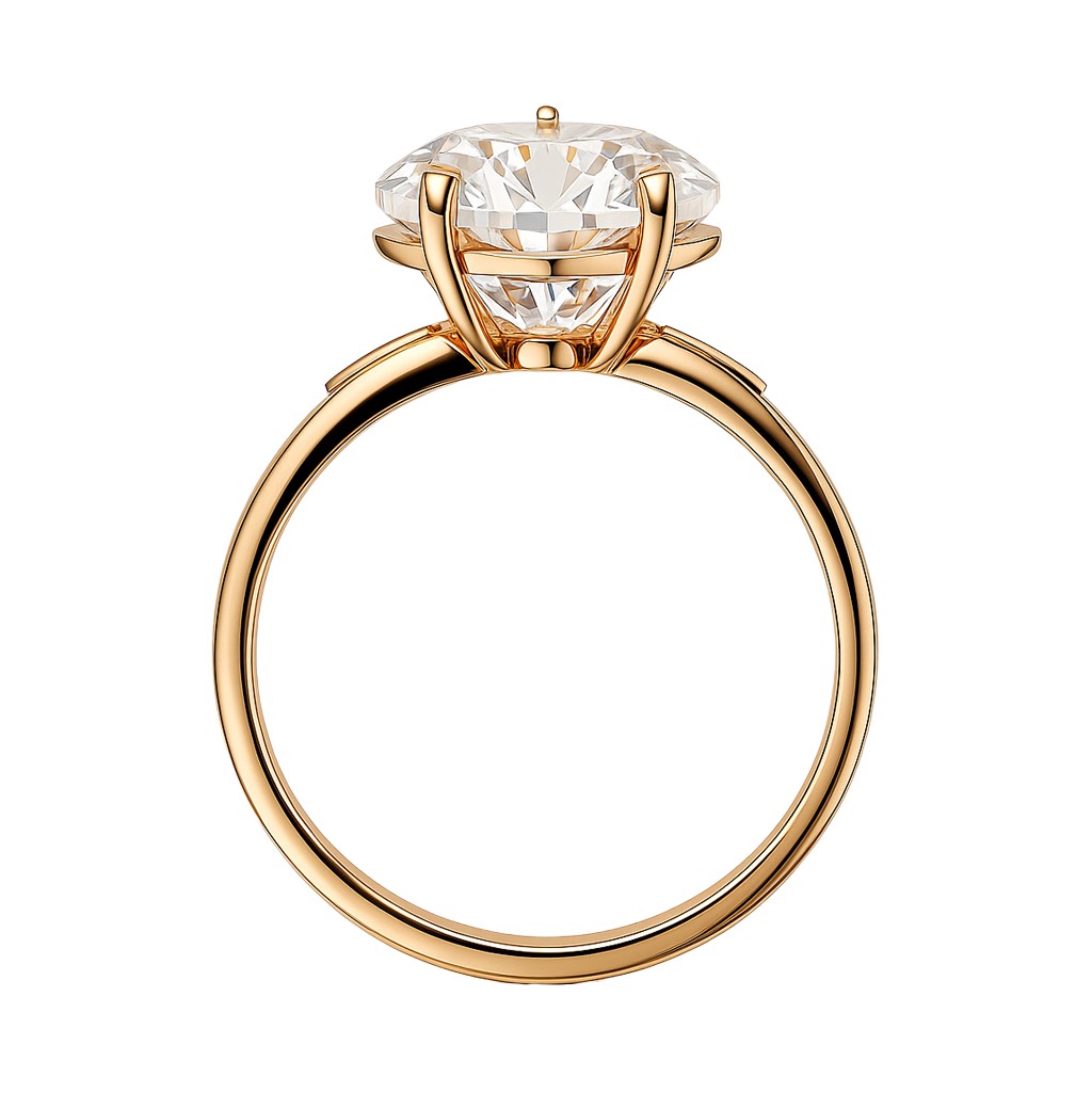 Кольцо. Горный хрусталь. Арт.558Гх из золота 585 пробы