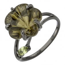 Серебряное Кольцо 1060. Кварц Серебряное Кольцо 1060. Кварц фото