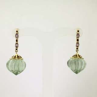 Серьги. Аметист. Арт.1540ААзРд из золота 585 пробы